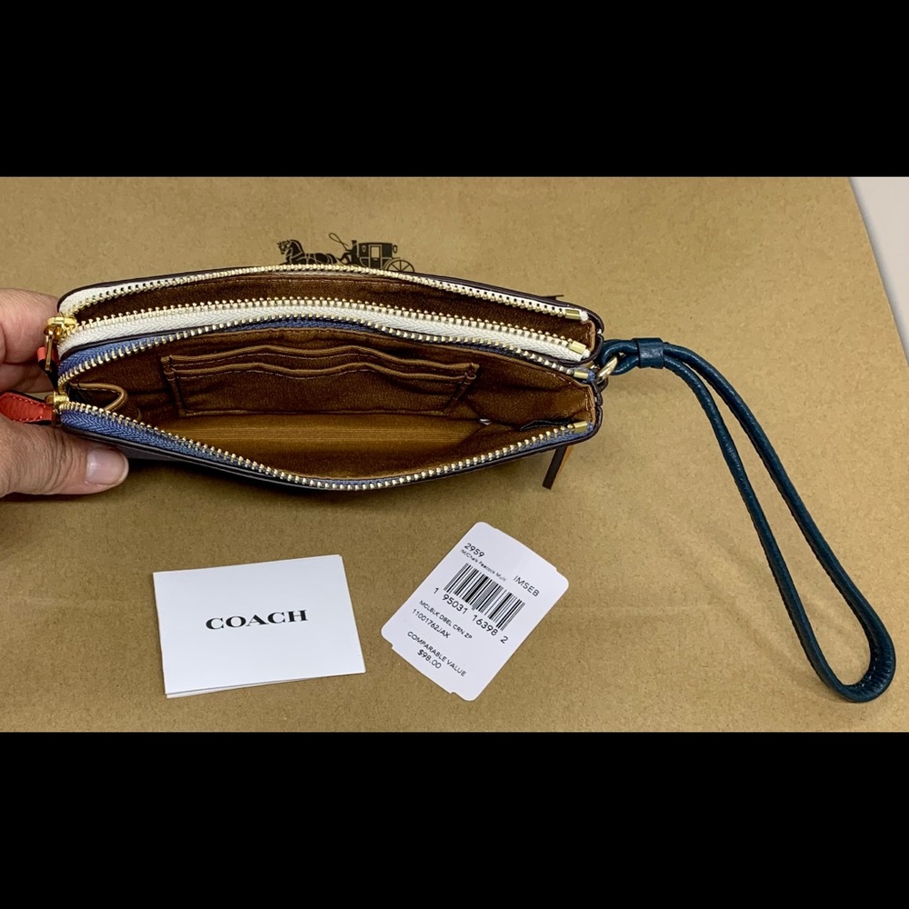 Coach Colorblock Wristlet - Picture 3 of 4